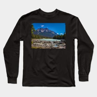 Jasper National Park Mountain Landscape Photo V2 Long Sleeve T-Shirt